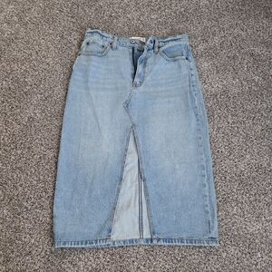 Abercrombie & Fitch Light Blue Denim Skirt